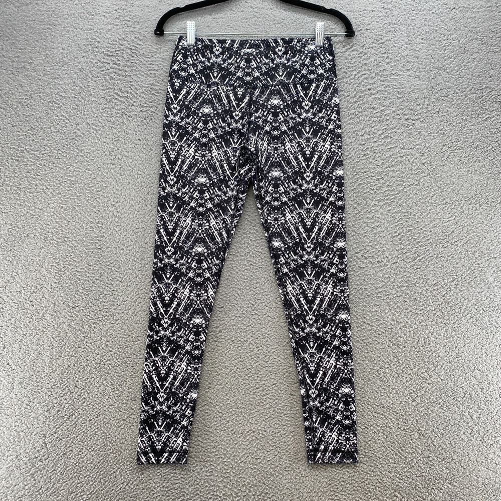 90 Degree Leggings Womens Small High‎ Rise Black White Athleisure Gym Workout